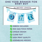 Luxury ONE Year Banner (Blue)