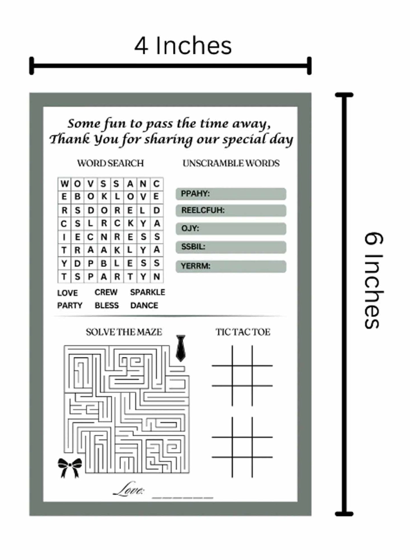 Puzzle Cards for all Events - The Decor Cycle