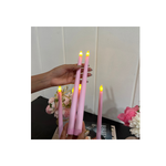 Pink Tapered Candles
