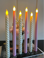 Pink and Spiral Candles Combo
