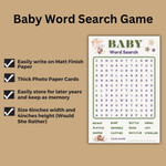 Baby Word Search- Boho
