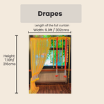 Yellow Drape Georgette Material