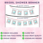 Premium Baby Shower Banner (Blue and Pink)