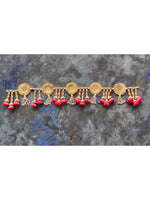 Pink Flower Mirror Toran