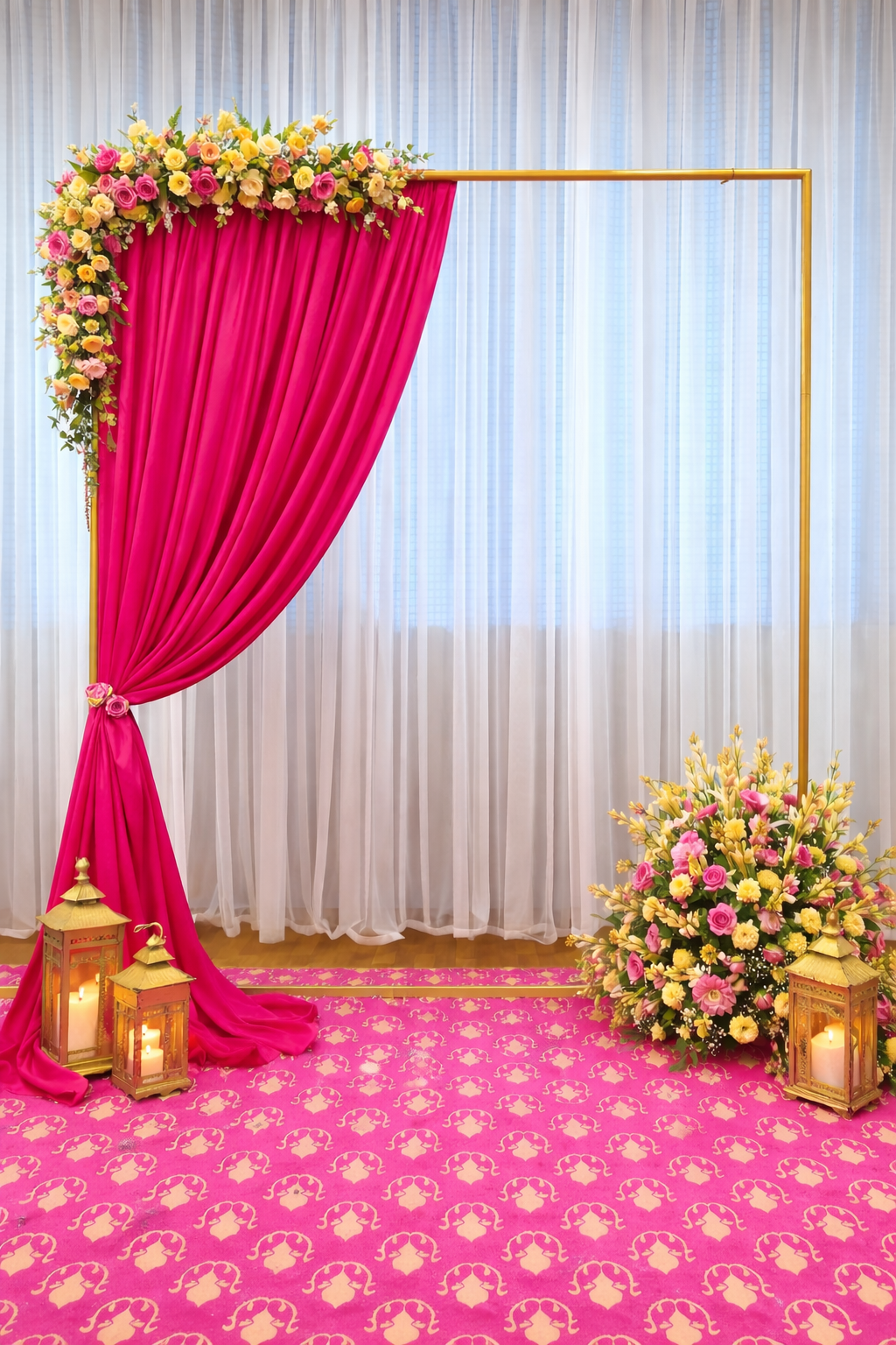 Dark Pink Drape