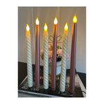 Rose Gold and Spiral Candles Combo