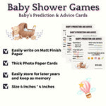 Baby's Prediction and Advice Cards, Teddy Bear Para Theme - The Decor Cycle