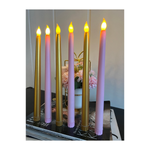Pink and Gold Tapered Candles