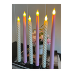 Pink and Spiral Candles Combo
