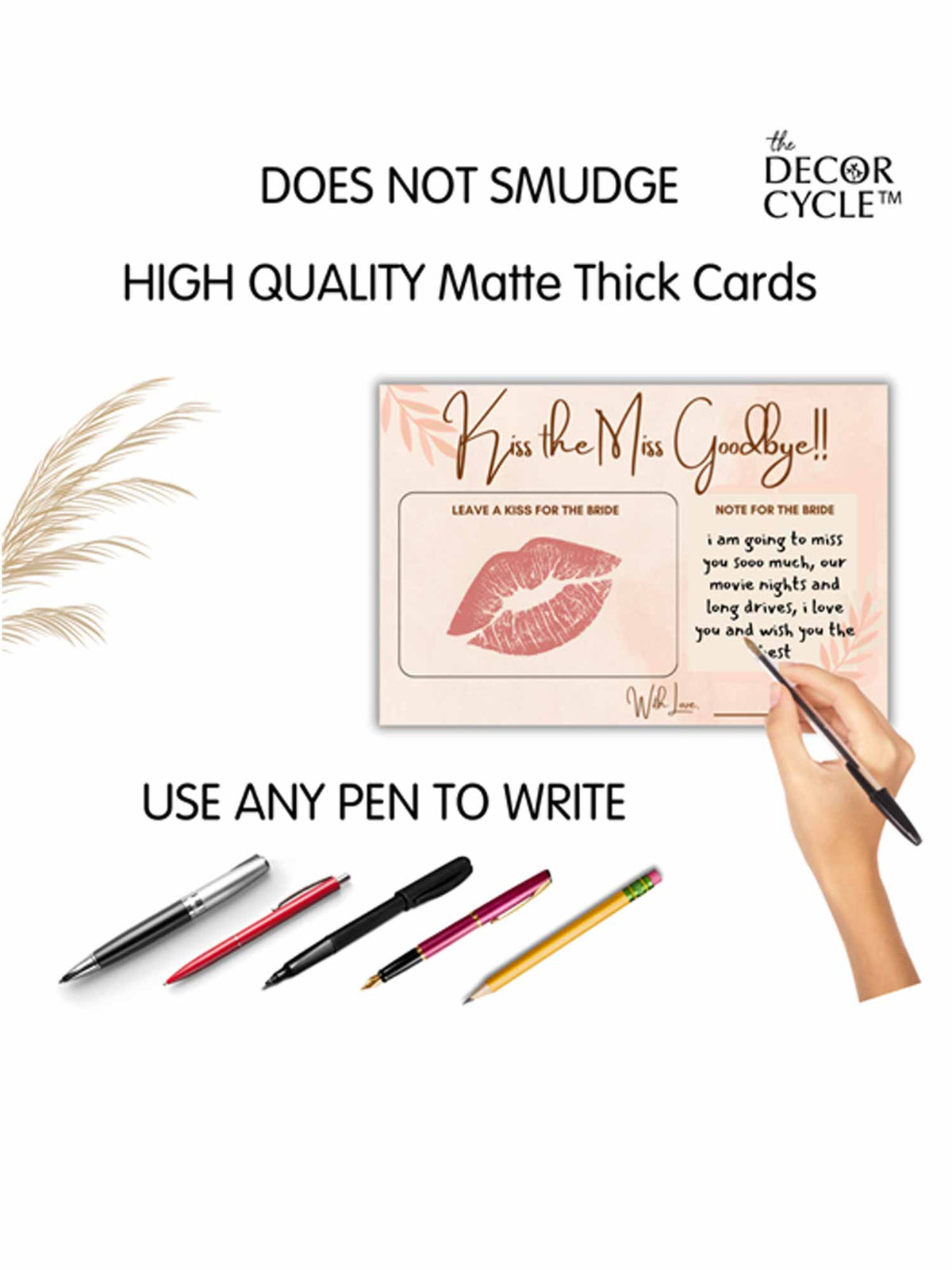 Kiss the Miss Goodbye Cards - The Decor Cycle