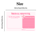 Kiss the Miss Goodbye Cards (Bow Theme) - The Decor Cycle