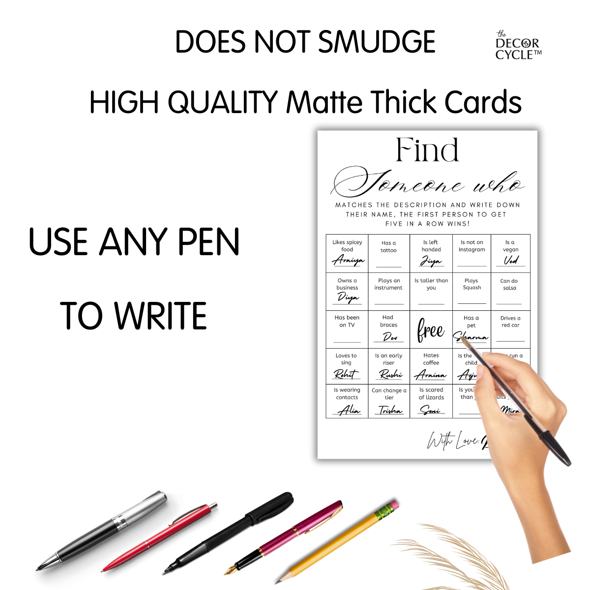 Find Someone Who Cards