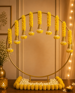 Yellow Tassels Circle Decor Set