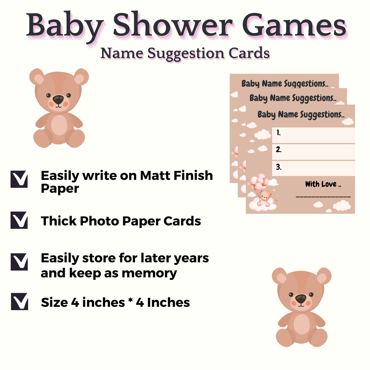 Baby Name Suggestions, Teddy Bear Theme - The Decor Cycle