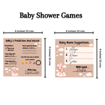 Baby Name Suggestion and Baby Advice And Prediction Cards, Teddy Bear Theme - The Decor Cycle