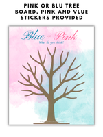Blue or Pink Tree Board