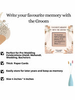 Favorite Memories with Groom, Boho Theme - The Decor Cycle