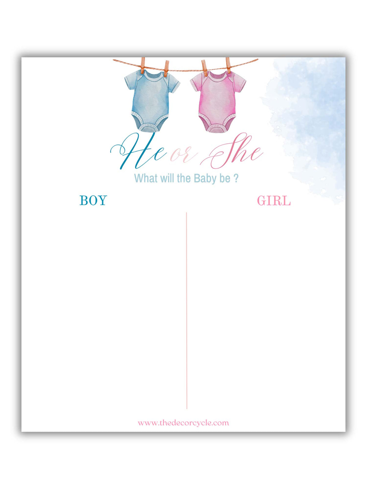 Baby Girl or Baby Boy Board