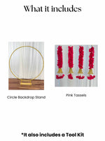Pink Tassels Circle Decor Set - The Decor Cycle