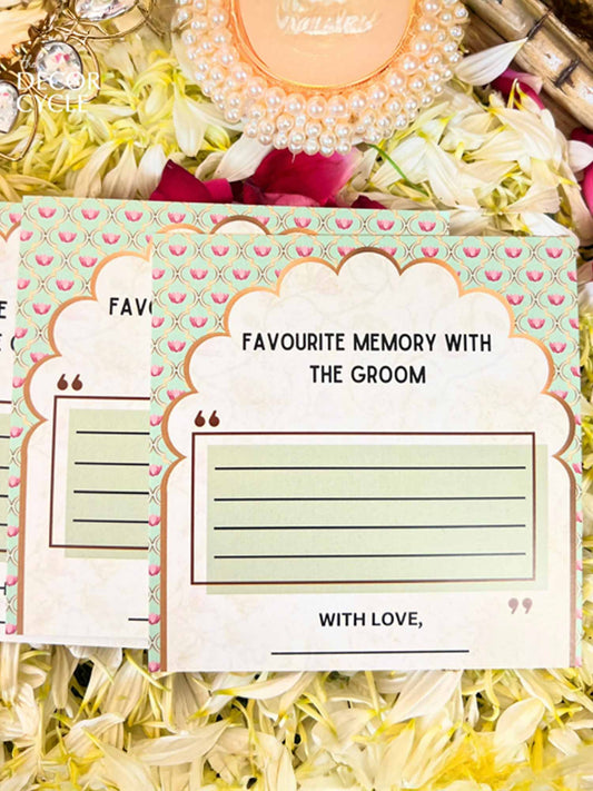 Favorite Memories with Groom - The Decor Cycle