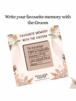 Favorite Memories with Bride and Groom, Boho Theme - The Decor Cycle