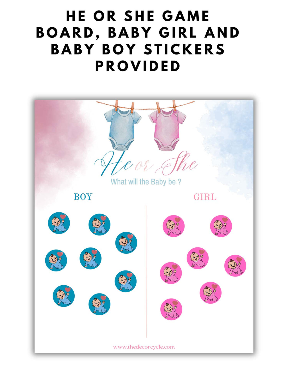 Baby Girl or Baby Boy Board