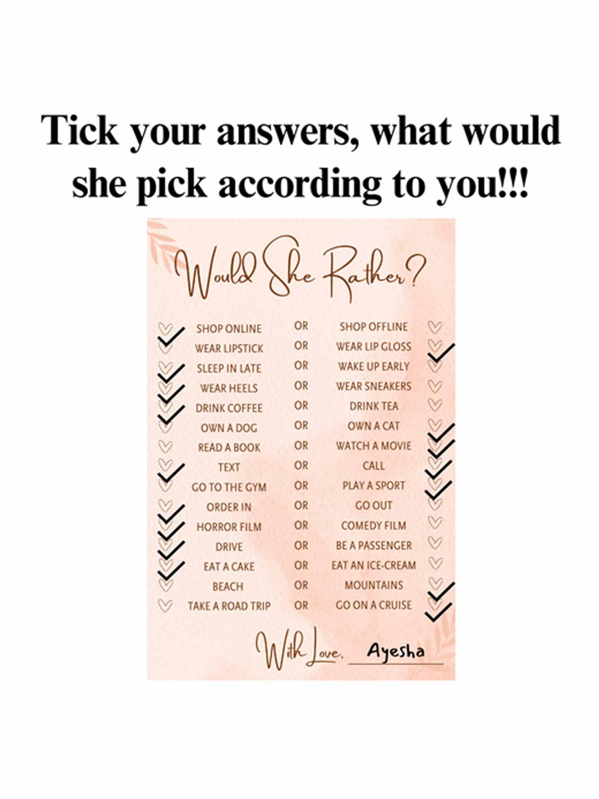 Bridal Shower Combo Cards - The Decor Cycle