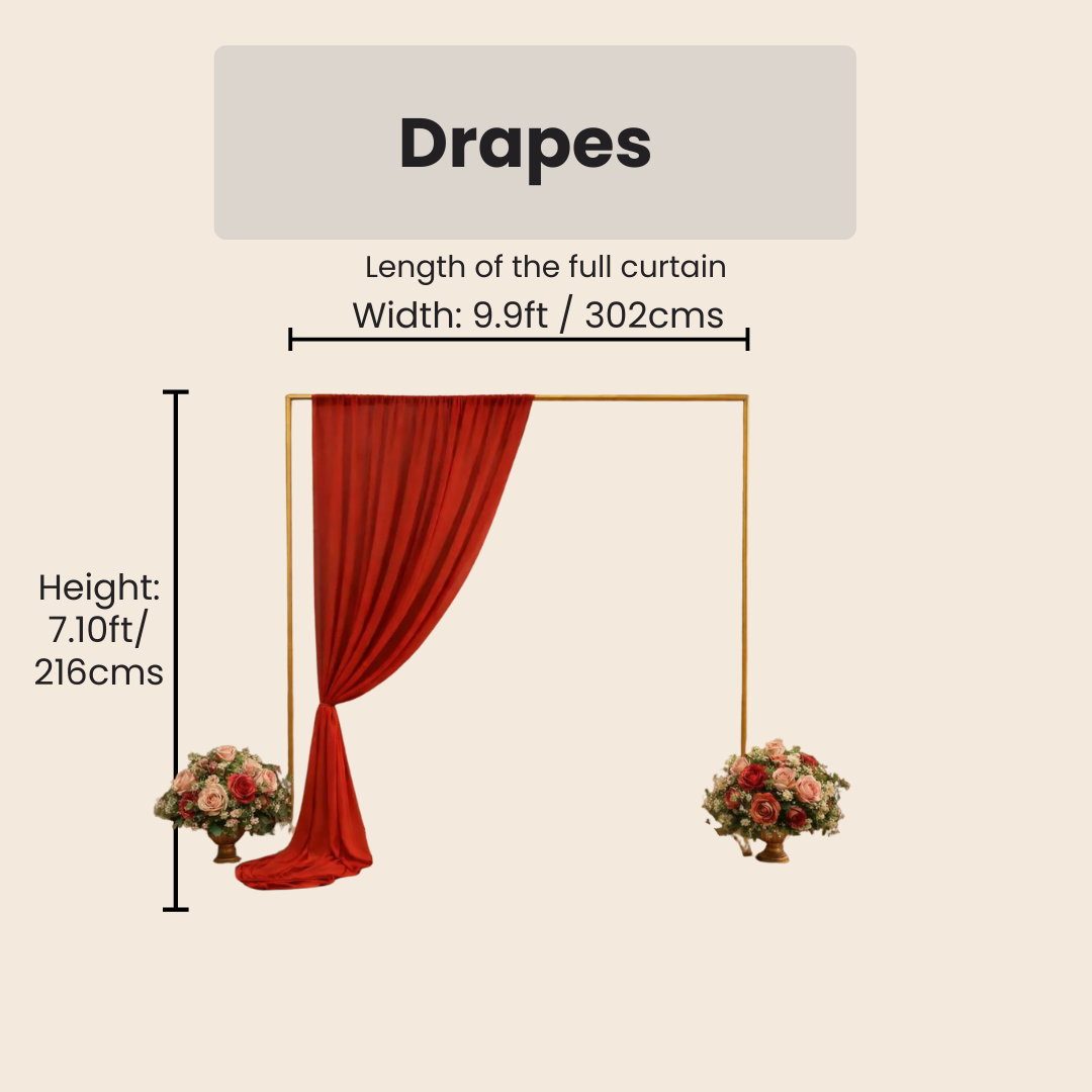Red Drape (Crepe)