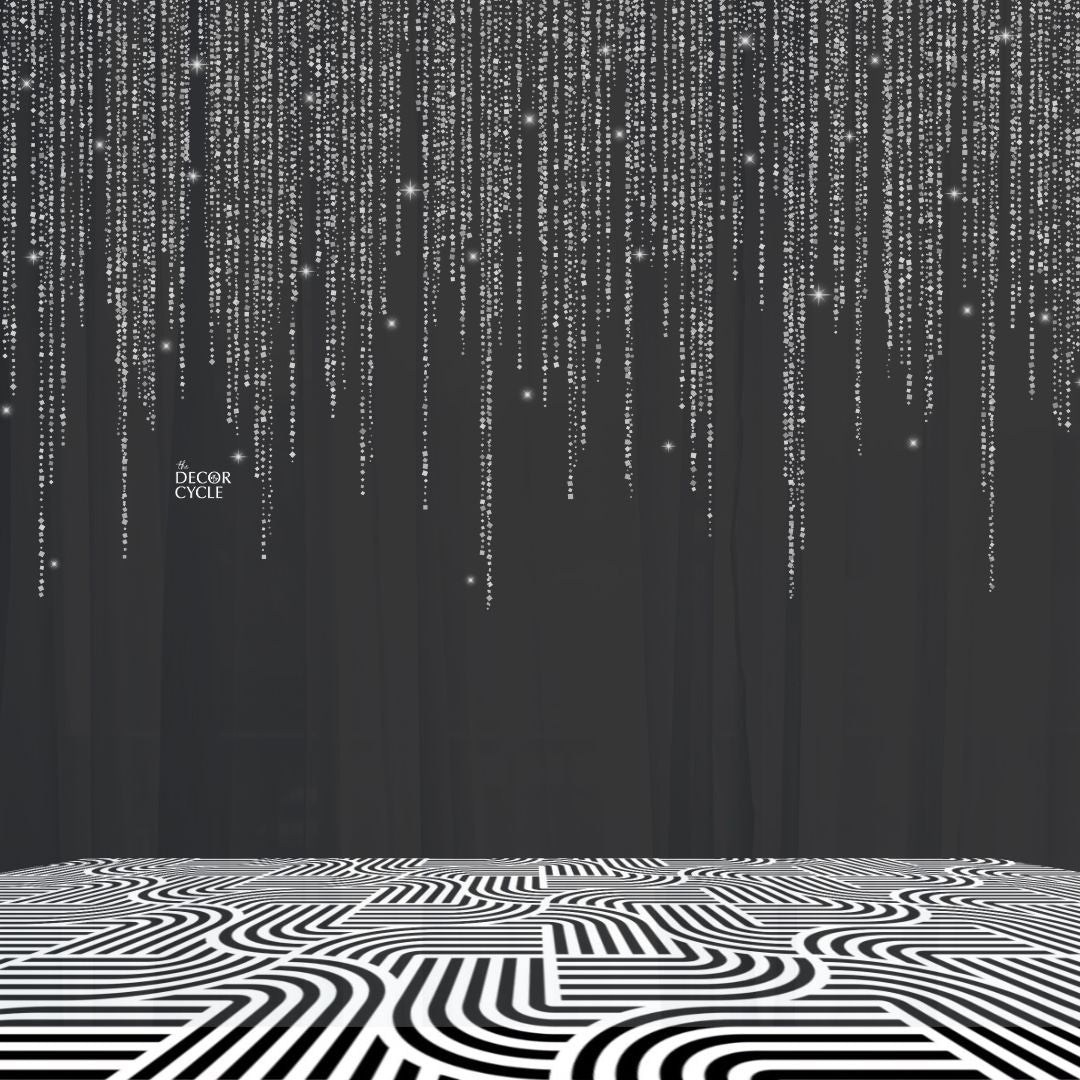 Black & White Curled Flex - The Decor Cycle