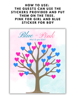 Blue or Pink Tree Board