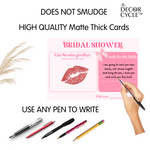 Kiss the Miss Goodbye Cards (Bow Theme) - The Decor Cycle