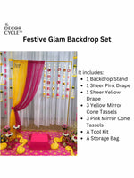 Festive Glam Backdrop Set - The Decor Cycle
