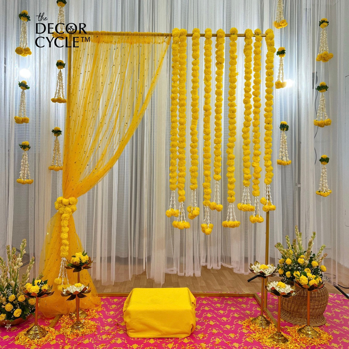 DIY Yellow Marigold Garland Kit