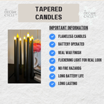 Black Tapered Candles