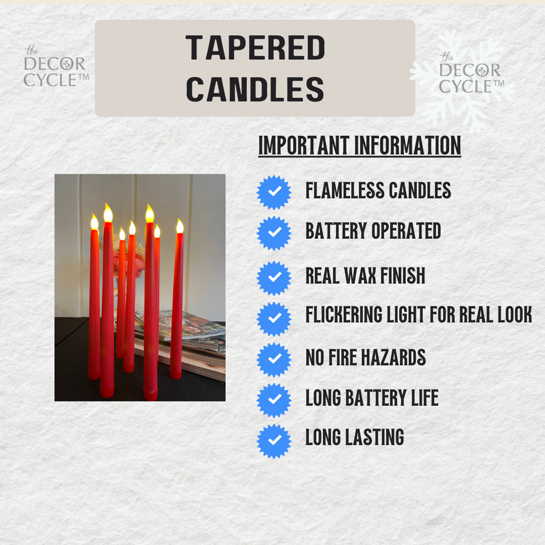 Red Tapered Candles