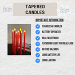 Red Tapered Candles