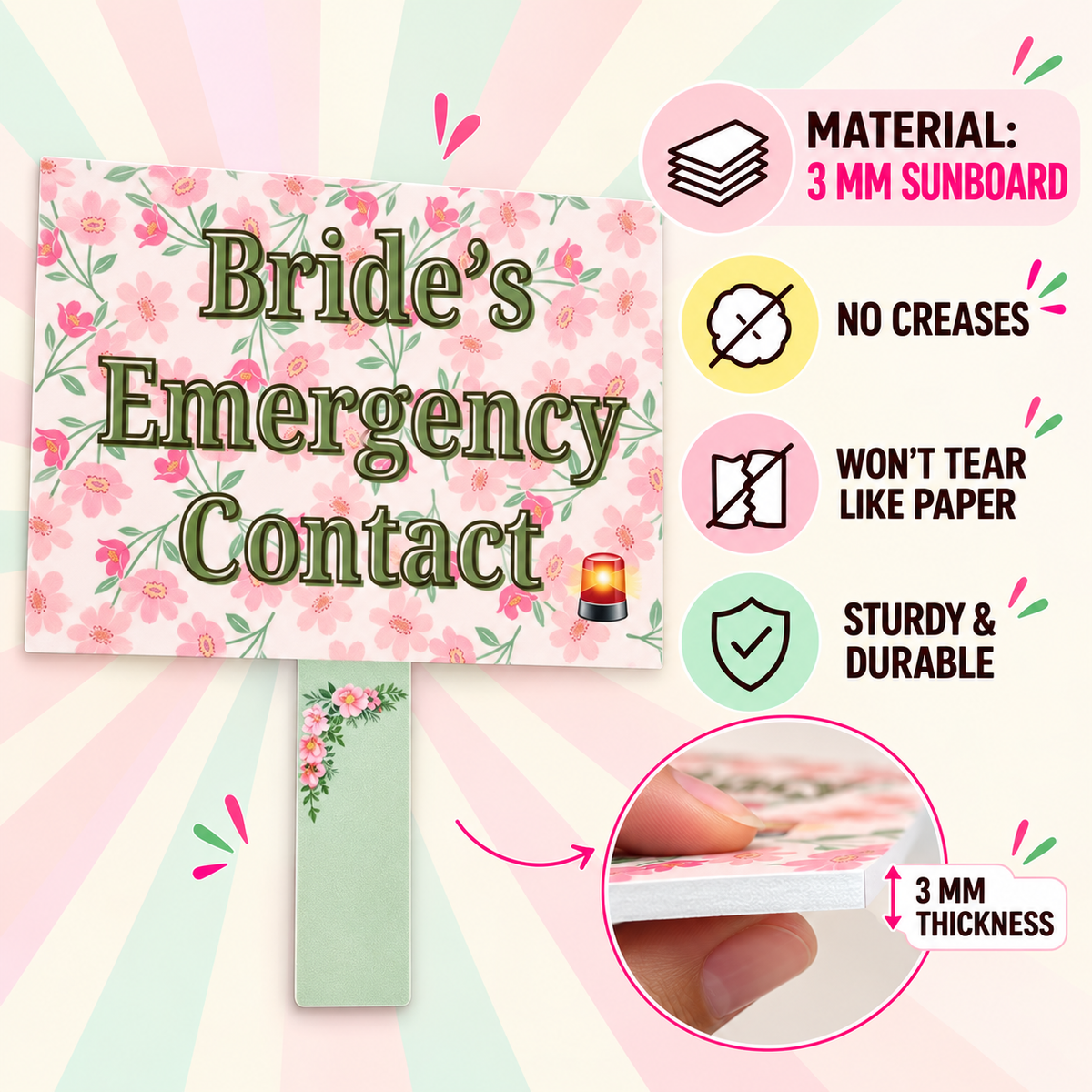 Bridal Shower Photo Props (Set of 10 props) Premium Quality