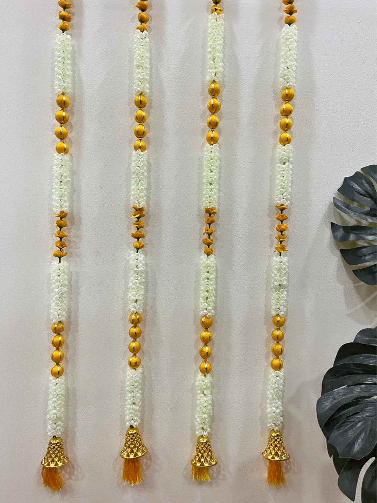 Long Yellow Bell and Tassels Garland - The Decor Cycle