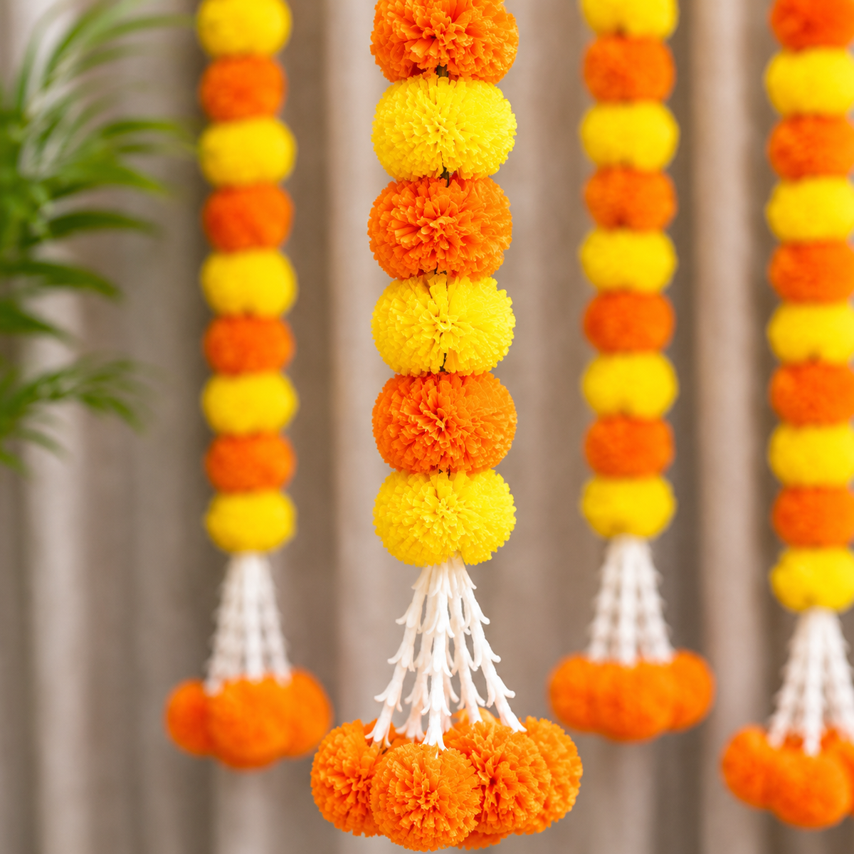 Marigold Garlands Orange and Yellow