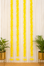 Yellow Floral Tassels