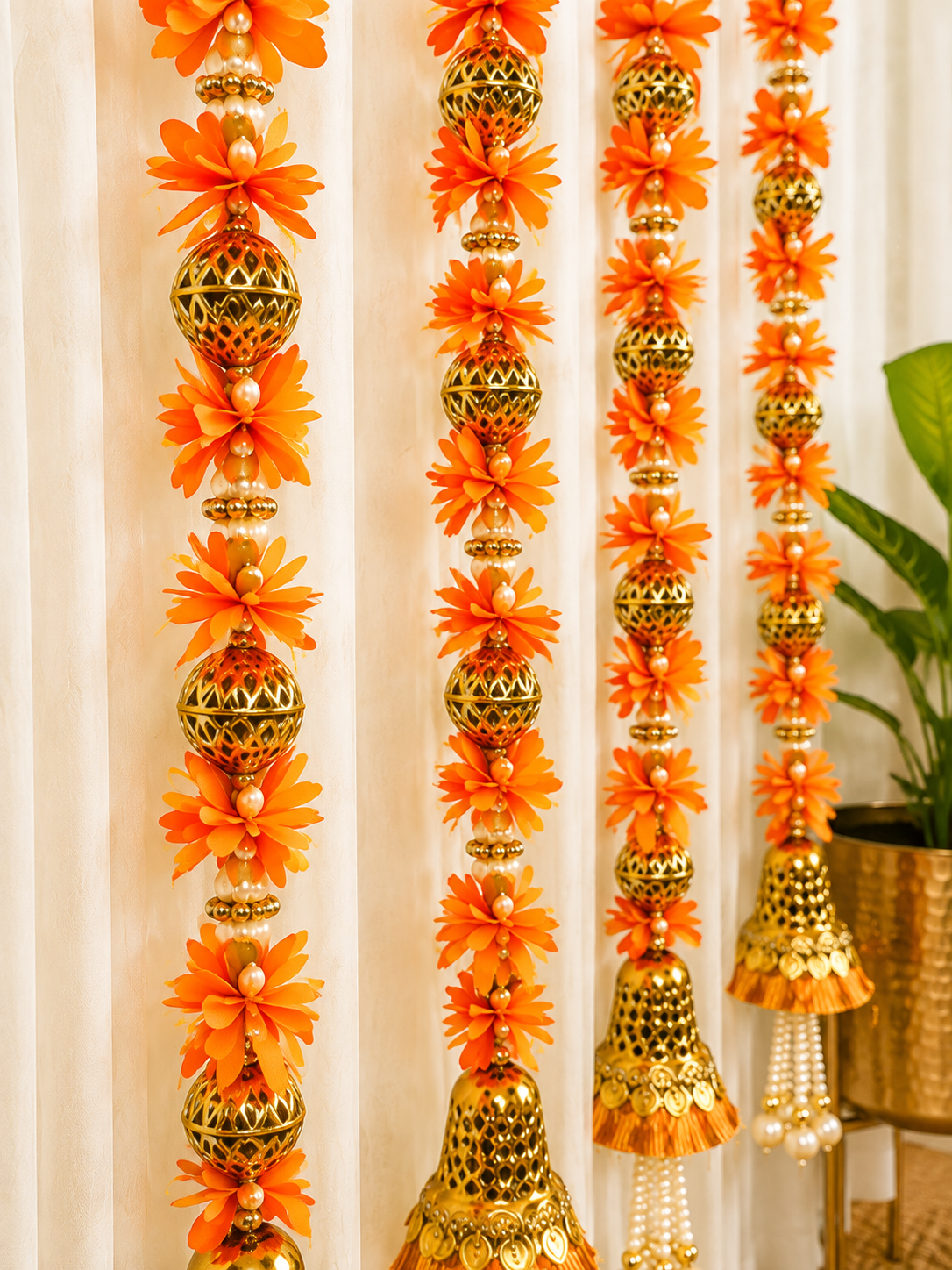 Orange Tassels