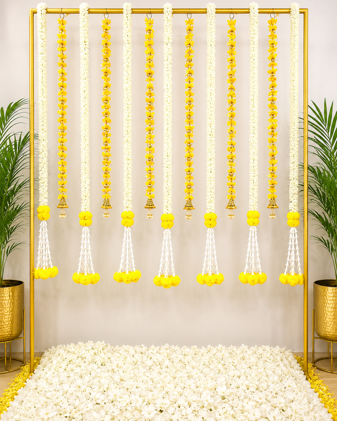 Yellow Tassels and Garlands Combo