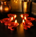 LED Brown Diya | Flameless