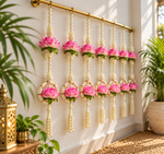 Pink Lotus & Pearl Hanging Garlands