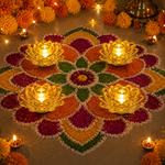 LED Golden Lotus Lamps