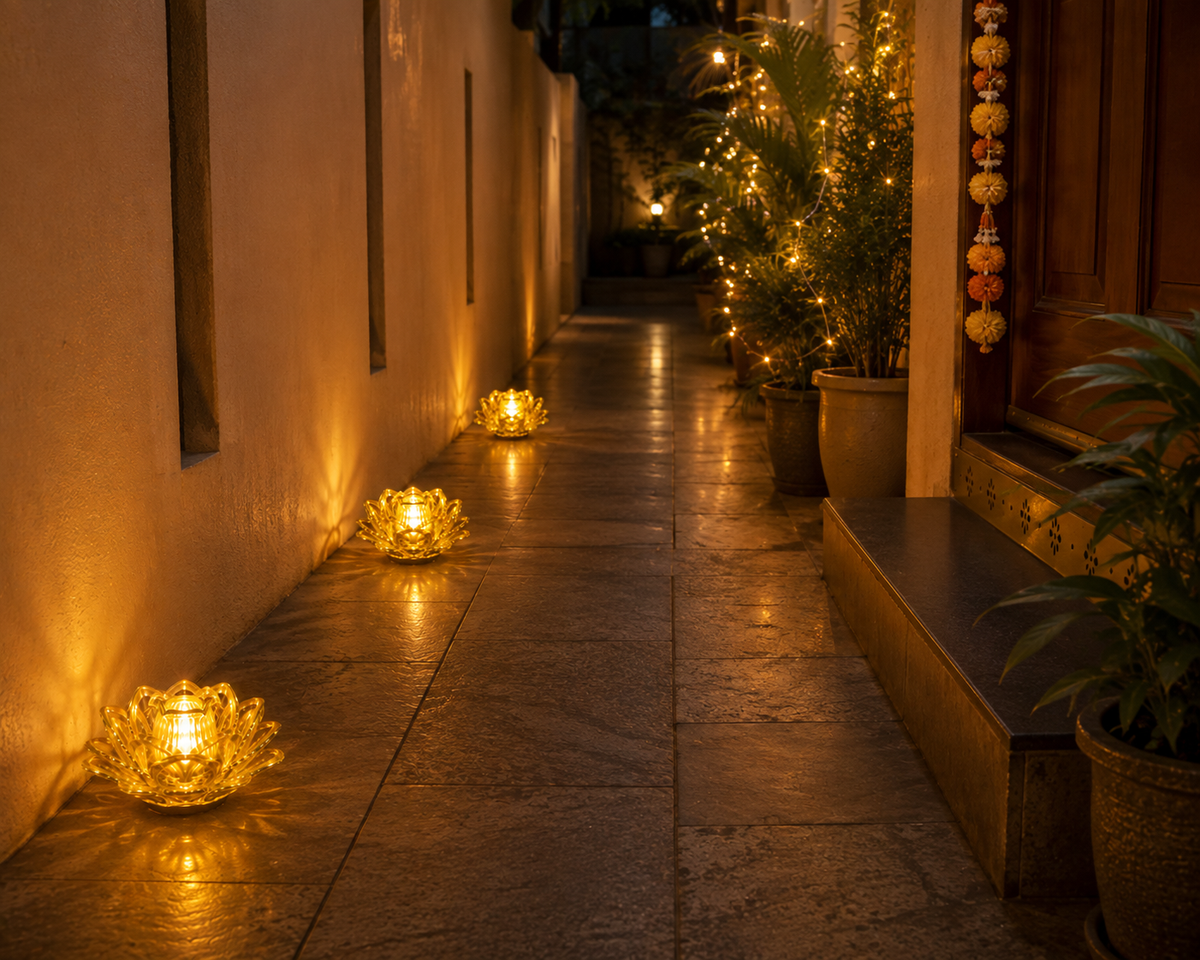 LED Golden Lotus Lamps