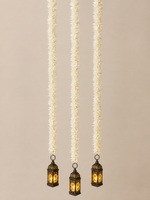 White Tassels with black lanterns