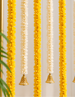 Yellow and White Tassels Combo