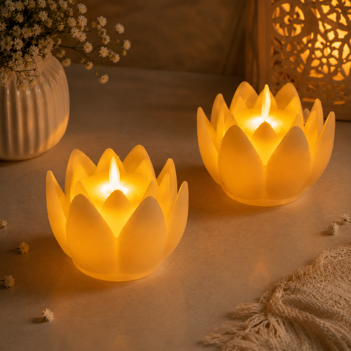 LED Lotus Candles