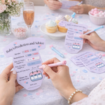 Baby Shower Cards (Romper Shape, Purple)